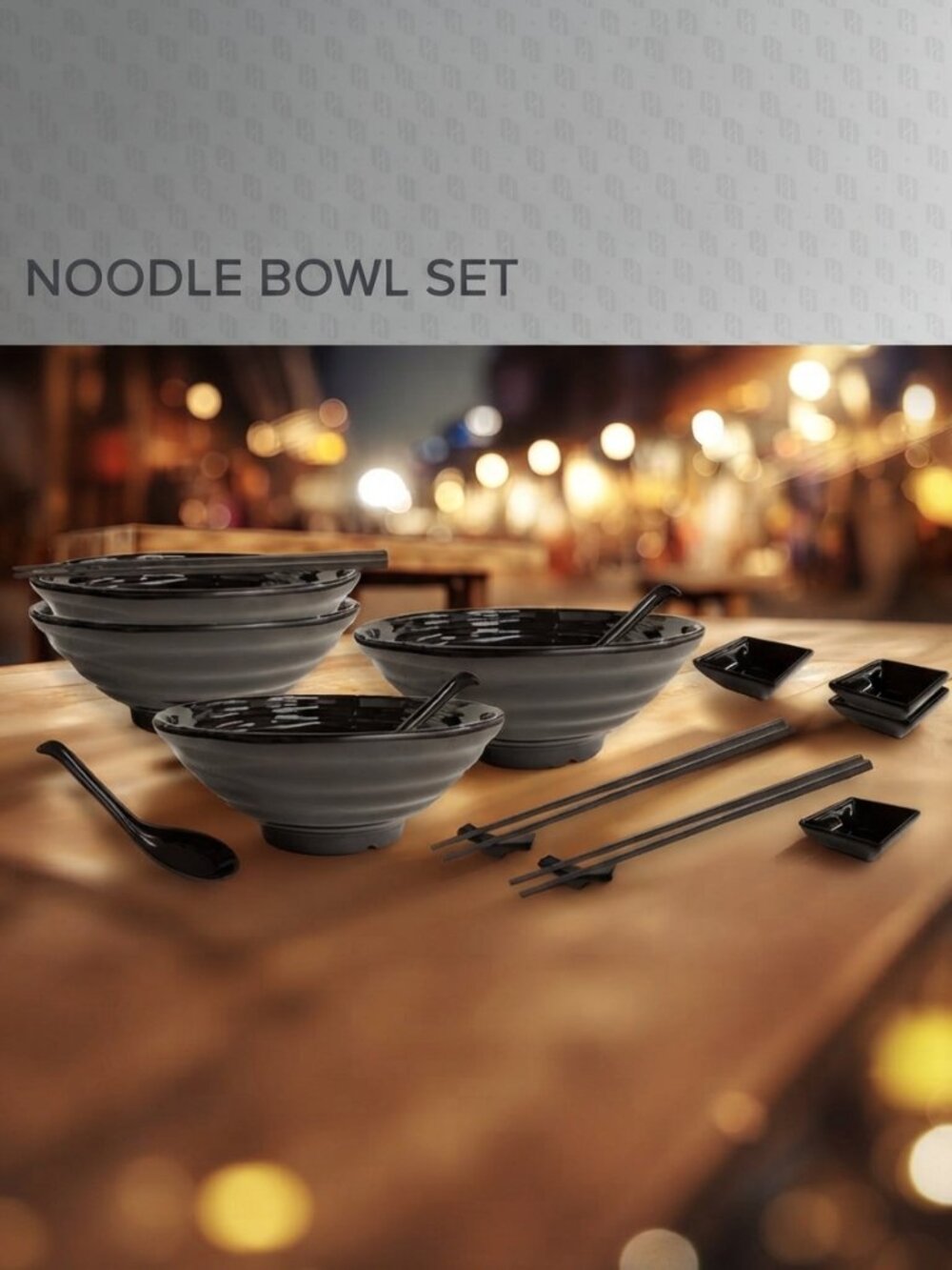 24 Piece Ramen Noodle Bowl Serving Set